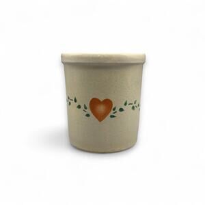 Robinson Ransbotttom Crock 1 Qt Ohio Pottery High Jar USA Country Cottage Core